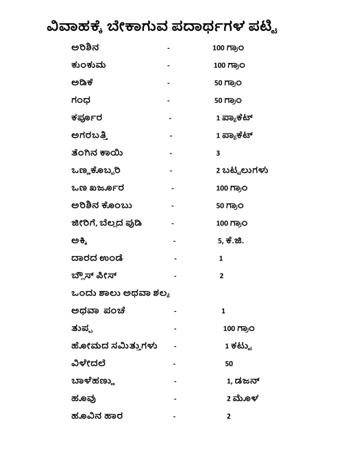 Tirupati Kalyana Vedika Marriage Procedure